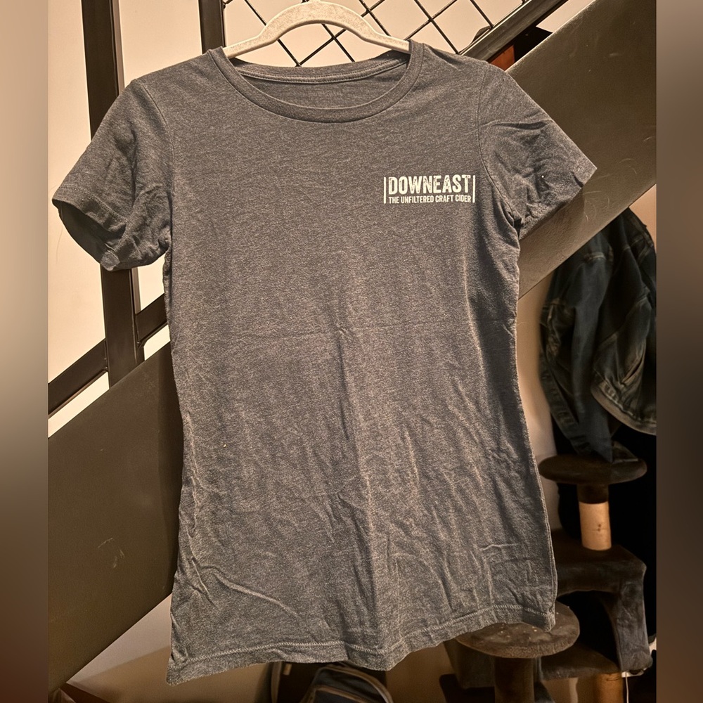 Downeast Cider Crew Neck T-Shirt Dark Grey